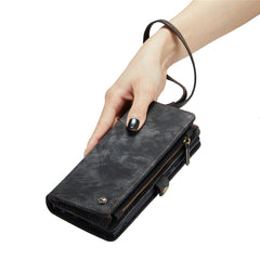 CASEME 008 Series for Samsung Galaxy S22 Ultra Detachable 2-in-1 PU Leather Phone Case Multifunctional Wallet Stand Protective Cover