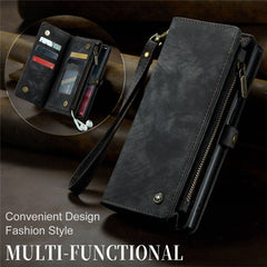 CASEME 008 Series for Samsung Galaxy S22 Ultra Detachable 2-in-1 PU Leather Phone Case Multifunctional Wallet Stand Protective Cover