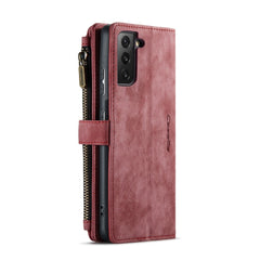 Für Samsung Galaxy S22+ 5G-Telefonhüllen mit Riemen CASEME C30 Reißverschluss Mehrere Kartenhalter PU-Lederabdeckung 
