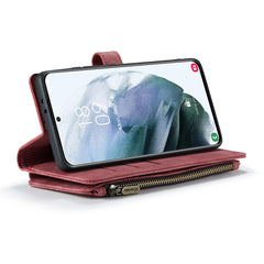 Für Samsung Galaxy S22+ 5G-Telefonhüllen mit Riemen CASEME C30 Reißverschluss Mehrere Kartenhalter PU-Lederabdeckung 