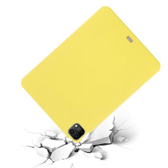 For iPad Pro 12.9 (2018) / (2020) / (2021) / (2022) Slim Light Anti-scratch Microfiber Lining Liquid Silicone Tablet Case Protective Shell