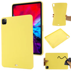 For iPad Pro 12.9 (2018) / (2020) / (2021) / (2022) Slim Light Anti-scratch Microfiber Lining Liquid Silicone Tablet Case Protective Shell
