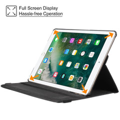Litchi Grain 360 Swivel Smart Stand Leather Tablet Cover for iPad 9.7-inch (2018) / 9.7-inch (2017)