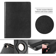 Litchi Grain 360 Swivel Smart Stand Leather Tablet Cover for iPad 9.7-inch (2018) / 9.7-inch (2017)