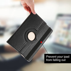 Litchi Grain 360 Swivel Smart Stand Leather Tablet Cover for iPad 9.7-inch (2018) / 9.7-inch (2017)