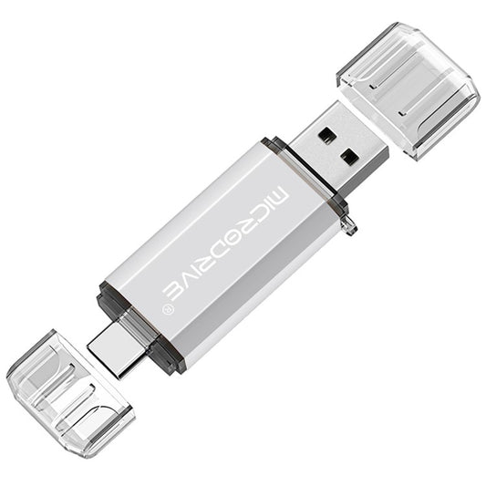 MICRODRIVE 64GB 2-in-1 USB 2.0 / Type-C U-Disk Phone Laptop Computer Flash Disk - TechGearPal