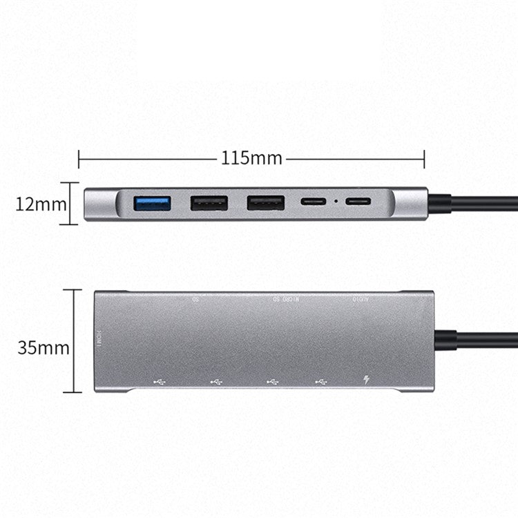 9 in 1 Docking Station 4K 30Hz USB C Hub HDMI Compatible 100W PD USB 3.0 + 2.0 Multiport Adapter for Laptop PC - TechGearPal