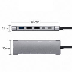 9 in 1 Docking Station 4K 30Hz USB C Hub HDMI Compatible 100W PD USB 3.0 + 2.0 Multiport Adapter for Laptop PC - TechGearPal