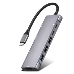 9 in 1 Docking Station 4K 30Hz USB C Hub HDMI Compatible 100W PD USB 3.0 + 2.0 Multiport Adapter for Laptop PC - TechGearPal