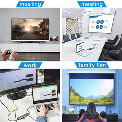 9 in 1 Docking Station 4K 30Hz USB C Hub HDMI Compatible 100W PD USB 3.0 + 2.0 Multiport Adapter for Laptop PC - TechGearPal