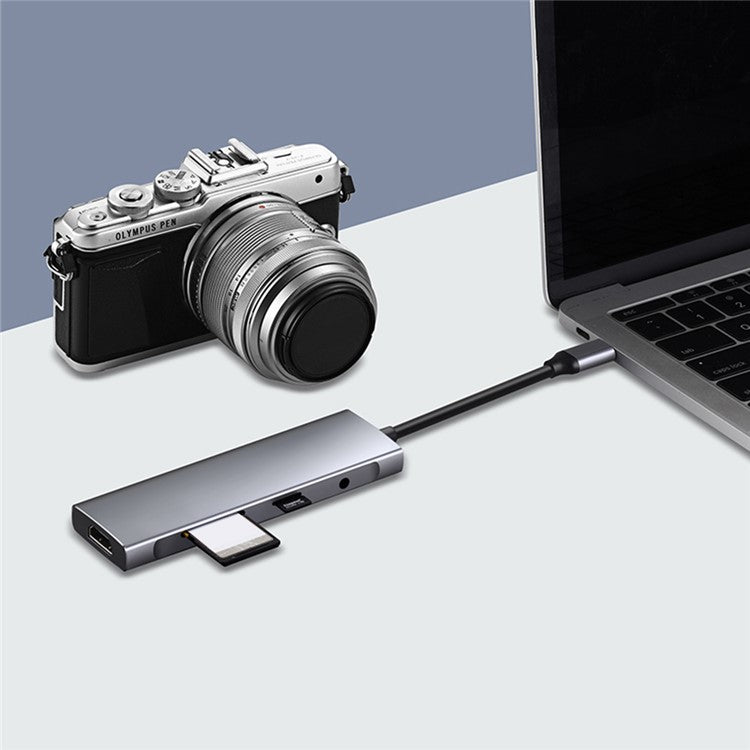 9 in 1 Docking Station 4K 30Hz USB C Hub HDMI Compatible 100W PD USB 3.0 + 2.0 Multiport Adapter for Laptop PC - TechGearPal