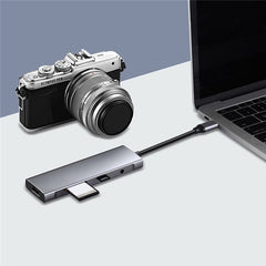 9 in 1 Docking Station 4K 30Hz USB C Hub HDMI Compatible 100W PD USB 3.0 + 2.0 Multiport Adapter for Laptop PC - TechGearPal