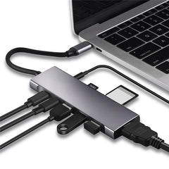 9 in 1 Docking Station 4K 30Hz USB C Hub HDMI Compatible 100W PD USB 3.0 + 2.0 Multiport Adapter for Laptop PC - TechGearPal