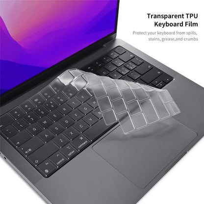 ENKAY HAT PRINCE for MacBook Pro 16 inch (2024) (2023) (2021) A2485 (US Version) PC Laptop Cover + Keyboard Skin + Dust Plugs