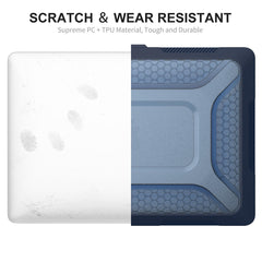 ENKAY HAT PRINCE Shockproof Slim Case for MacBook Air 13 inch (2018) A1932 (EU Version) Anti-Scratch Laptop Case Kickstand Protective Cover with TPU Keyboard Film + Dust-Proof Plugs