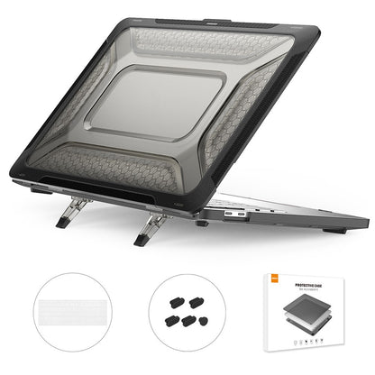 ENKAY HAT PRINCE Protective Case for MacBook Pro 13 inch (2016) A1706  /  (2018) A1989  /  (2019) A2159 (US Version) Laptop Kickstand Cover with TPU Keyboard Film + Dust-Proof Plugs