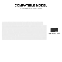 ENKAY HAT PRINCE for MacBook Air 13 inch (2025) / (2024) A2681 (M2) / A3113 (M3) / (2022) (EU) Laptop Case with TPU Keyboard Film