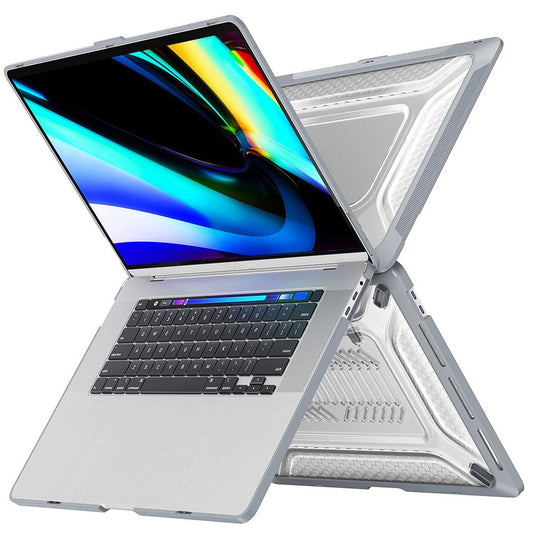 ENKAY HAT PRINCE 3-in-1 Anti-Scratch Kickstand Cover for MacBook Pro 16 inch (2019) A2141 (US Version), Hard PC Laptop Shell with TPU Keyboard Film + Anti-Dust Plugs