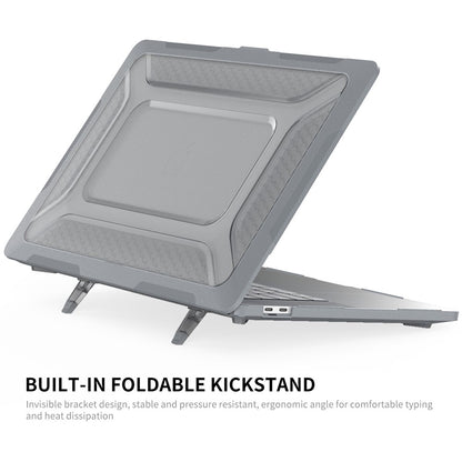 ENKAY HAT PRINCE 3-in-1 Anti-Scratch Kickstand Cover for MacBook Pro 16 inch (2019) A2141 (US Version), Hard PC Laptop Shell with TPU Keyboard Film + Anti-Dust Plugs