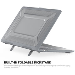ENKAY HAT PRINCE 3-in-1 Anti-Scratch Kickstand Cover for MacBook Pro 16 inch (2019) A2141 (US Version), Hard PC Laptop Shell with TPU Keyboard Film + Anti-Dust Plugs