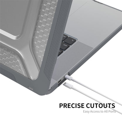 ENKAY HAT PRINCE 3-in-1 Anti-Scratch Kickstand Cover for MacBook Pro 16 inch (2019) A2141 (US Version), Hard PC Laptop Shell with TPU Keyboard Film + Anti-Dust Plugs