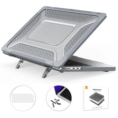 ENKAY HAT PRINCE for MacBook Pro 14 inch (2024) (2023) (2021) A2442 (EU Version) PC Laptop Cover with TPU Keyboard Film + Anti-Dust Plugs