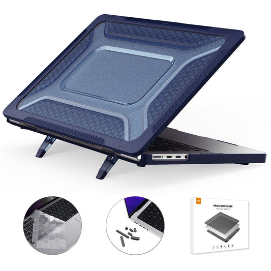 ENKAY HAT PRINCE for MacBook Pro 14 inch (2024) (2023) (2021) A2442 (US Version) PC Laptop Cover with TPU Keyboard Film + Anti-Dust Plugs
