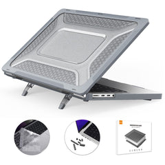 ENKAY HAT PRINCE for MacBook Pro 14 inch (2024) (2023) (2021) A2442 (US Version) PC Laptop Cover with TPU Keyboard Film + Anti-Dust Plugs