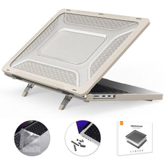 ENKAY HAT PRINCE for MacBook Pro 14 inch (2024) (2023) (2021) A2442 (US Version) PC Laptop Cover with TPU Keyboard Film + Anti-Dust Plugs