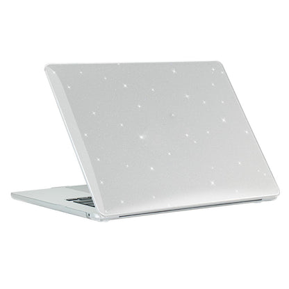 ENKAY HAT PRINCE For Macbook Air 15 inch (2025) / (2024) / (2023) A2941 (EU Version) Glitter PC Laptop Case with TPU Film + Plugs