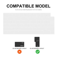 ENKAY HAT PRINCE For Macbook Air 15 inch (2025) / (2023) A2941 / A3114 (EU Version) Matte Laptop PC Case with TPU Film + Plugs