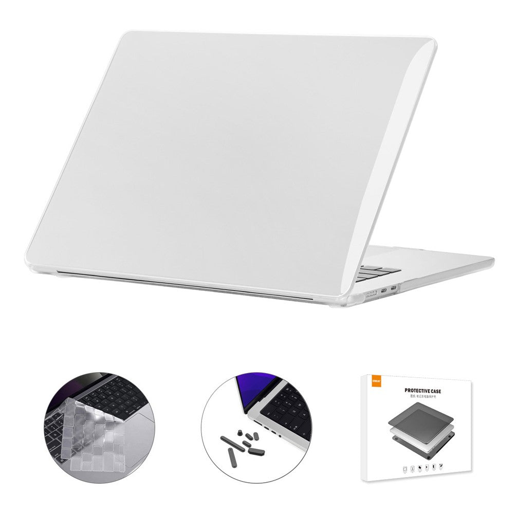 ENKAY HAT PRINCE For Macbook Air 15 inch (2025) / 2024) A3114 (2023) A2941 (US Version) Laptop Hard PC Case with TPU Film + Plugs - TechGearPal