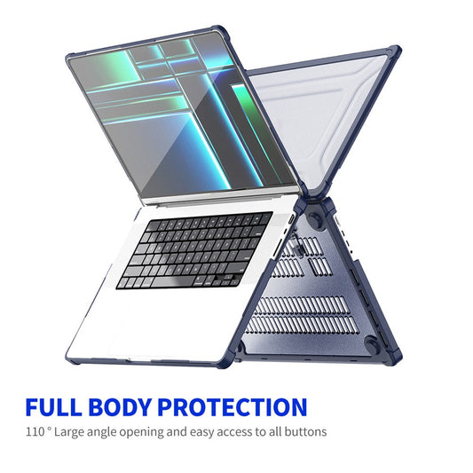 ENKAY HAT PRINCE Shockproof Case for MacBook Pro 14 inch (2024) (2021) A2442 / (2023) A2779 (US Version) Hard PC Kickstand Laptop Cover