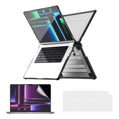 ENKAY HAT PRINCE Shockproof Case for MacBook Pro 14 inch (2024) (2021) A2442 / (2023) A2779 (US Version) Hard PC Kickstand Laptop Cover