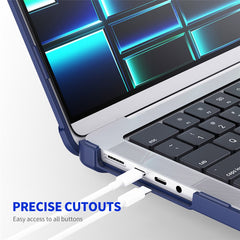 ENKAY HAT PRINCE Kickstand Case for MacBook Pro 16 inch (2024) (2023) (2021) A2485  A2880 (US Version) Shockproof Hard PC Laptop Cover
