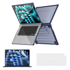 ENKAY HAT PRINCE Protective Hard PC Case for Macbook Air 15 inch (2023) A2941 (US Version) Slim Laptop Kickstand Cover