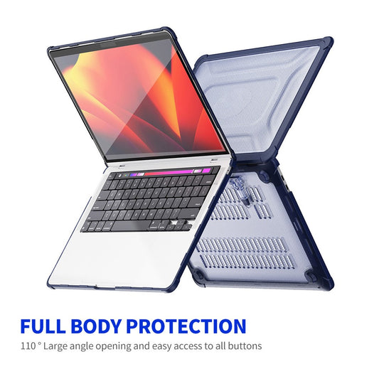 ENKAY HAT PRINCE For MacBook Pro 13 inch (2020) A2251 / A2289 / A2338 (US Version) Anti-Drop Slim Case Kickstand Laptop Hard PC Cover