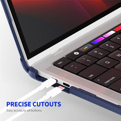 ENKAY HAT PRINCE For MacBook Pro 13 inch (2020) A2251 / A2289 / A2338 (US Version) Anti-Drop Slim Case Kickstand Laptop Hard PC Cover