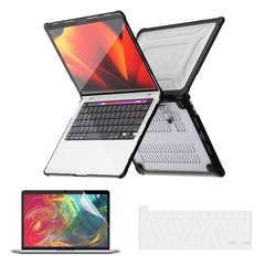 ENKAY HAT PRINCE For MacBook Pro 13 inch (2020) A2251 / A2289 / A2338 (US Version) Anti-Drop Slim Case Kickstand Laptop Hard PC Cover