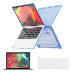 ENKAY HAT PRINCE For MacBook Pro 13 inch (2020) A2251 / A2289 / A2338 (US Version) Anti-Drop Slim Case Kickstand Laptop Hard PC Cover