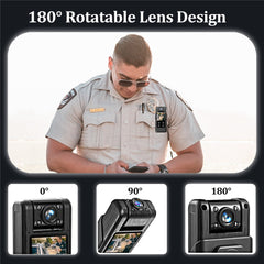 L10 Outdoor Sports 1.3-inch Display Portable Conference Recorder 4K Ultra HD Infrared Night Vision Law Enforcement Recorder - TechGearPal