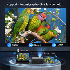 YT300 Mini Projector LED Smart TV Portable Home Theater Rich Interface Low Noise Internal Speaker