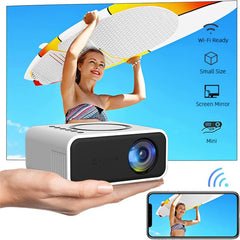 T300S 320x240 24ANSI Lumens LCD Projector Home Theater Mini Projector Support Wired / Wireless Sync Scree - TechGearPal