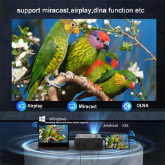 T300S 320x240 24ANSI Lumens LCD Projector Home Theater Mini Projector Support Wired / Wireless Sync Scree - TechGearPal