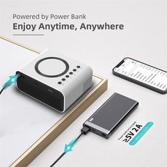 T300S 320x240 24ANSI Lumens LCD Projector Home Theater Mini Projector Support Wired / Wireless Sync Scree - TechGearPal