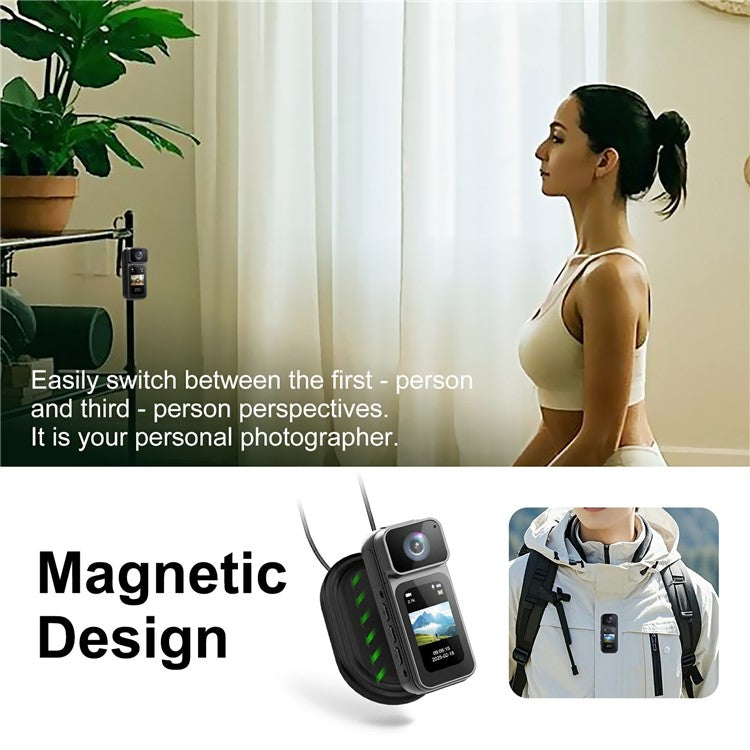 S80 Thumb Camera 2.7K Ultra HD 180 Degree Rotatable Lens 1.47 Inch Screen WiFi Mini Action Camera - TechGearPal