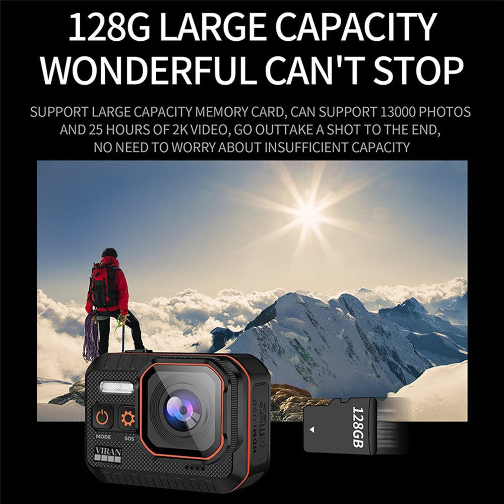SC002 4K HD Action Camera with Remote Control Waterproof Sports DV Mini WiFi Video Helmet Camera - TechGearPal