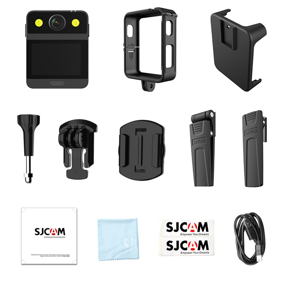 SJCAM A20 Wearable Camera 2.33-inch LCD Touch Screen HD Driving Recorder Pet Monitor Waterproof Action Camera for Traveling/Photography - TechGearPal