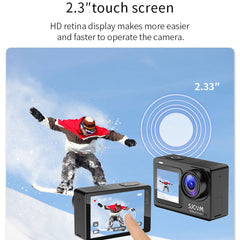 SJCAM SJ8 Dual Screen Action Camera 2.33" Touch Screen 4K HD Camera Multifunctional Waterproof Riding Recorder with Night Vision for Photography - TechGearPal