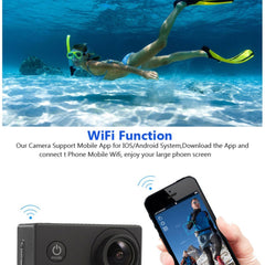SJ4000 SD3H-2 4K 30FPS WiFi Action Camera Ultra HD Extreme Sports DV Camera with Waterproof Case - TechGearPal